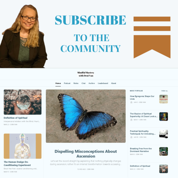 Subscribe to the community of mindful mastery